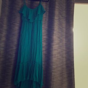 Country-inspired asymmetrical dress